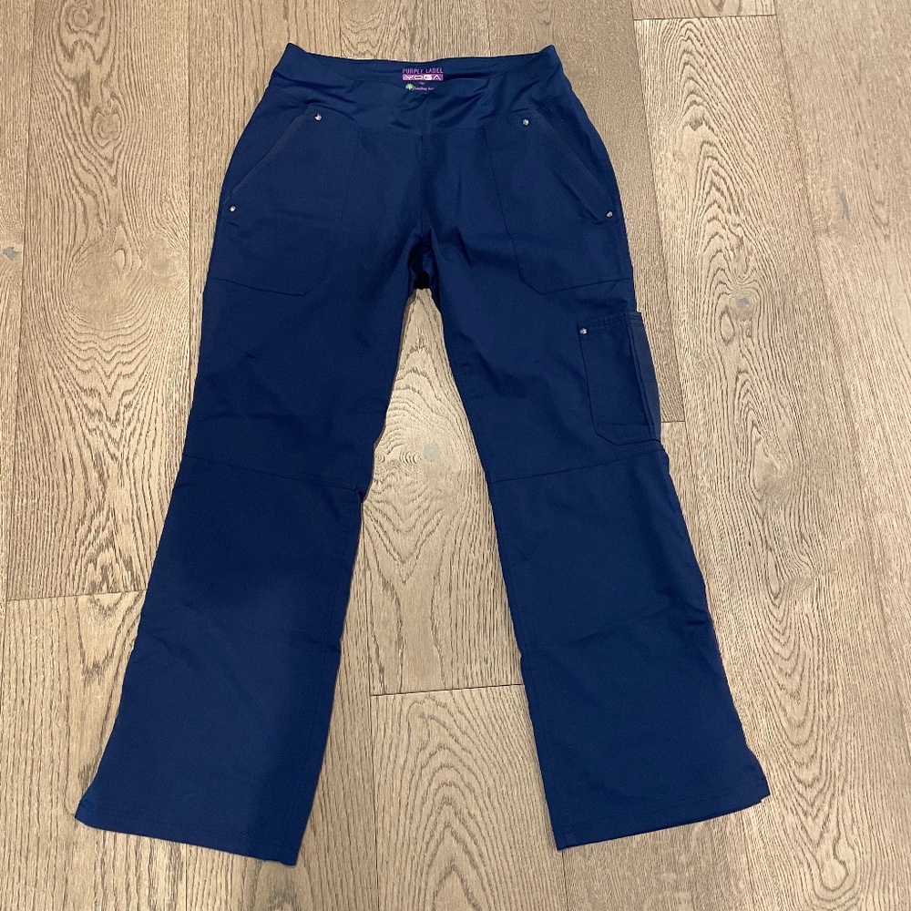 Healing Hands Womens Scrubs Cargo Tori Women Yoga Pant in Navy Size Small